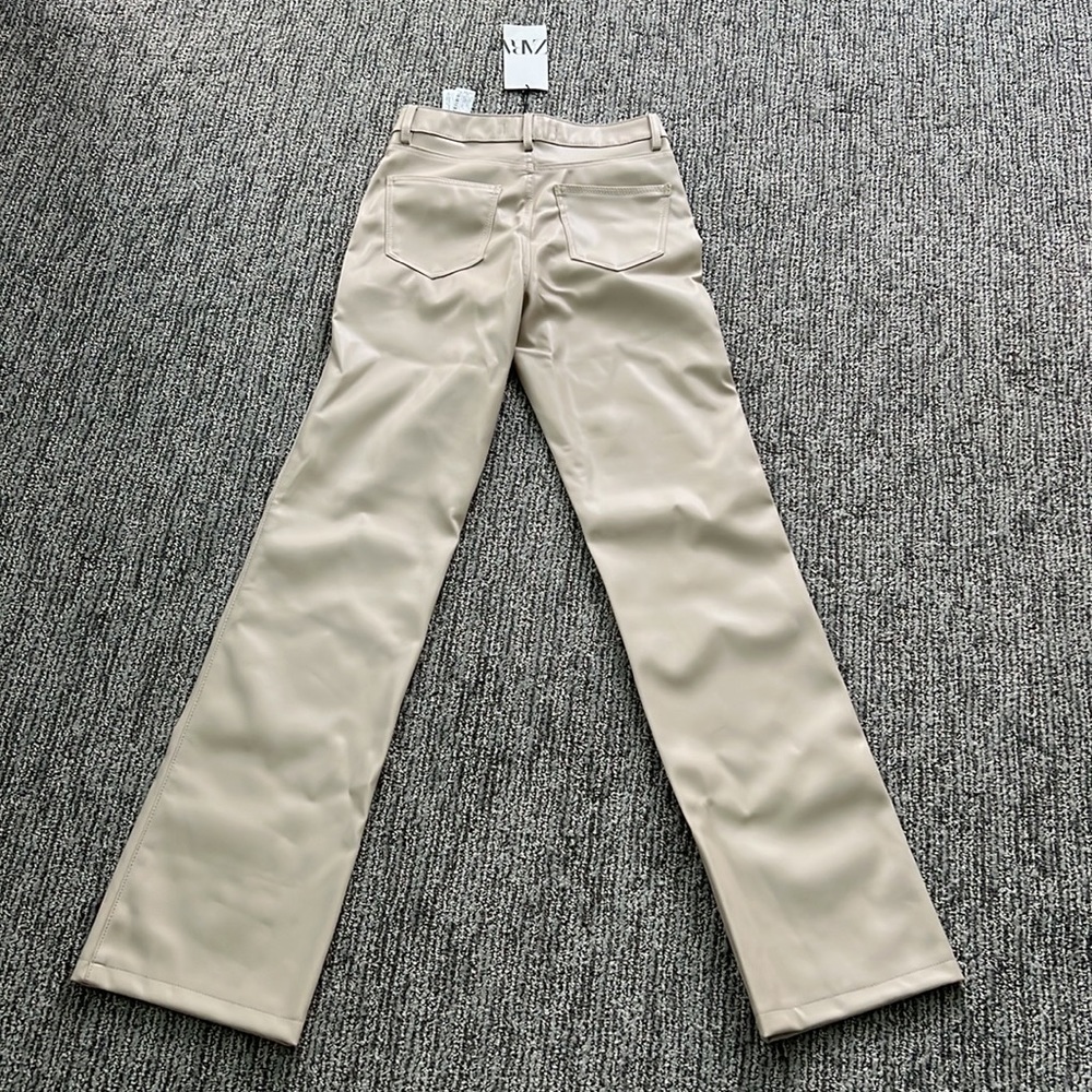 NWT Zara Leather Pants - Picture 7 of 8